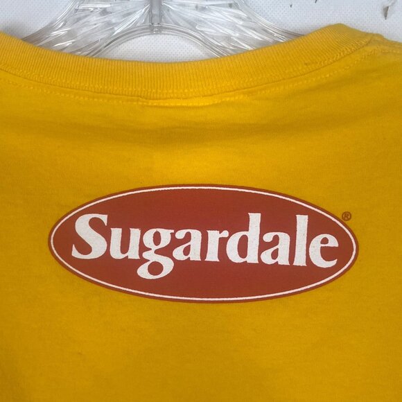 Pittsburgh Pirates Roberto Clemente Tribute Sugardale TShirt Yellow Size Small - Picture 6 of 9